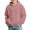 Pink, variant on TBWNWG Boys Girls Casual Solid Knit Long Sleeve Hooded Sweatshirt with Pockets Textured Outdoor Jacket for Youth Pullover Warm Top