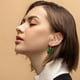 thumbnail image 4 of St. Patrick's Day Leather Earrings St. Patrick's Day Green Leather Earrings Hat Green Earrings, 4 of 6