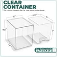 thumbnail image 2 of Sorbus Acrylic Storage Containers - 2 Pack, Stackable Storage Bins Set for Bathroom Organization - Clear Acrylic Drawer Organizers - Makeup Case Pull-Out Drawers (7.6’’ Tall), 2 of 4