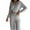 Gray, variant on Turilly Women 2 Piece Tracksuit Set Women's Casual Solid Color Long Sleeved Hooded Long Sleeved Hoodie Hooded Set