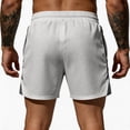 thumbnail image 3 of Zimjoy Mens Workout Shorts with Pocket 5" Lightweight Gym Running Shorts Linerless Bodybuilding Athletic Shorts Light Gray L, 3 of 4