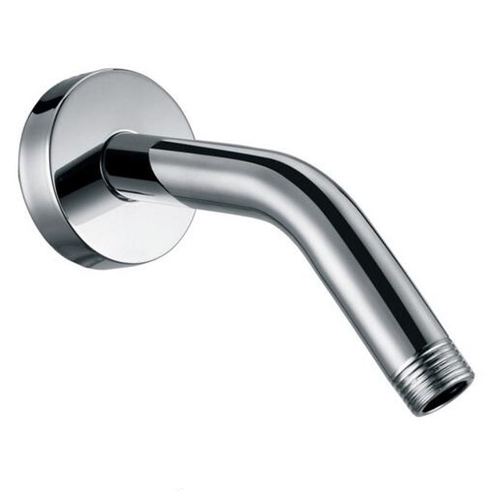 Shower Head Arm Bend Stainless Steel Bathroom Fixed with Flange Pipe Wall Mounted Home Durable Shower Accessory 150mm