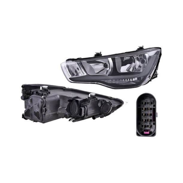 FARO A1 2011 al 2015 AUDI Izquierdo/Piloto DEPO Eléctrico C/Motor P/Foco Halógeno