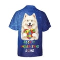 thumbnail image 2 of Autism Awareness Samoyed Accept Understand Love Hawaiian Shirt Breathable Summer Unisex Merch Siberian Sammy Dog Lover - 12003, 2 of 6