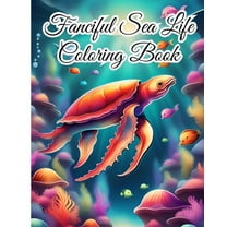 Fanciful Sea Life Coloring Book: Ocean Wildlife Designs with Whales ...