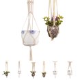 thumbnail image 4 of Bohe Macrame plantas gancho de suspensión soporte de maceta cuerda colgante arte de pared jardín de casa decoración de balcón Inevent JJ18382-03, 4 of 6