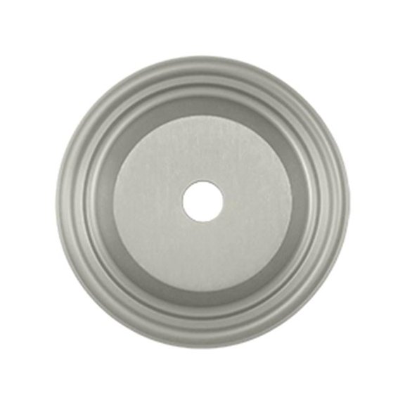 1.5 in. Diameter Base Plate for Knobs, Satin Nickel - Solid