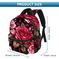 thumbnail image 2 of Rose Leopard Cute Book Bag with Adjustable Shoulder Strap, Large Capacity, Printed Design - Cute Accessories Backpack, 2 of 6