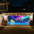 thumbnail image 5 of 2026 New Uv Activated Christmas Garage Door Cover Banner,3D Garage Door Christmas Cover,Santa Claus Holiday Garage Door Covers,Parties,Photo Booth&Street Festivals （70X157 Ft）, 5 of 8