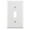 White, variant on Leviton 86001 1-Gang Toggle Device Switch Wallplate, Standard Size, Thermoset, Device Mount, Ivory