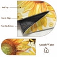thumbnail image 2 of Sunflower Area Rug 6x9 Washable Rug Non Slip Yellow Floral Elegant Flowers Pastoral Large Area Rug Soft Stainresistant Indoor Floor Carpet for Living Room Bedroom Home Office Dining Room Nursery, 2 of 8