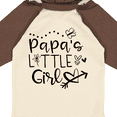 thumbnail image 4 of Inktastic Papa's Little Girl with Hearts Flower and Butterfly Girls Long Sleeve Baby Bodysuit, 4 of 5