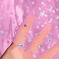 thumbnail image 2 of Felirenzacia Women's Mesh Sequin Layered Skirt, Long Tulle Dance Skirt, Pink,Free Size, 2 of 5
