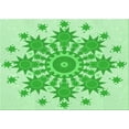 thumbnail image 1 of Ahgly Company Machine Washable Indoor Rectangle Transitional Green Area Rugs, 2' x 3', 1 of 7