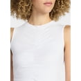thumbnail image 5 of Avia Women's Shirred Ribbed Cinch Ballet Tank, Sizes XS-XXXL, 5 of 6