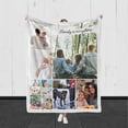 thumbnail image 3 of Customized Photo Collage Blanket-Wedding Blanket. Soft Fleece Throw Blanket, Personalized Picture Blanket. Gift for Wedding, Christmas, Birthday & Anniversary.(Photo Blanket- 07, 50" X 60") Blankets, 3 of 5
