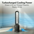 thumbnail image 7 of Comfort Zone 40" Bladeless Tower Fan with Remote Control, 9H Timer, Black, 7 of 7