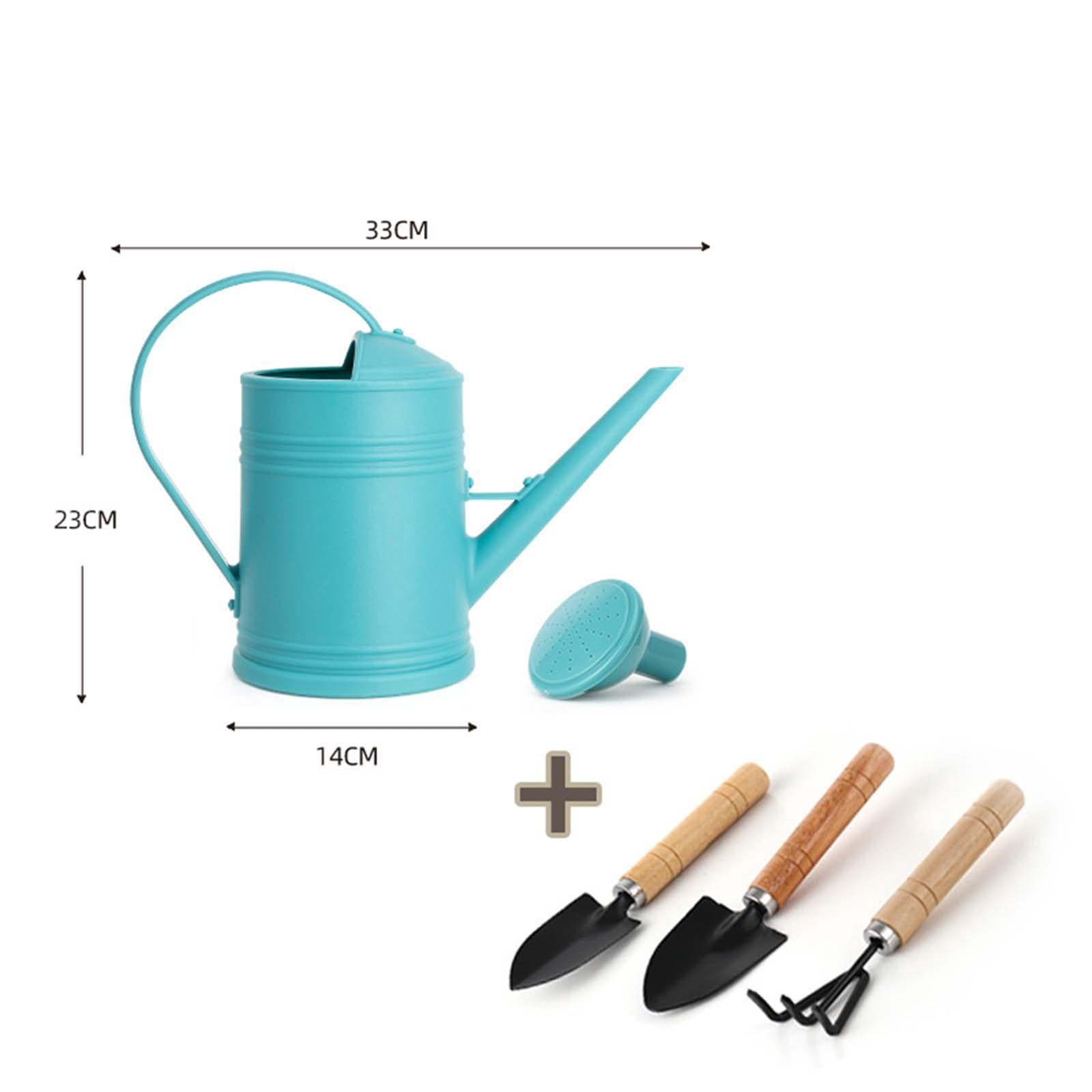 figatia Watering Can Garden Tool Set Gardening Hand Tools 2L Simple Large Capacity Watering Pot Water Can for Yard Garden Flower