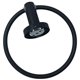thumbnail image 5 of Toallero, soporte de anillo de toalla de acero inoxidable redondo montado en la pared con anillo de toalla esmerilado negro para baño, cocina Xemadio YQ-0863, 5 of 9