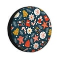 thumbnail image 1 of Fotbe Holiday Christmas Cookies Funda de Llanta de Repuesto con Estampado, Engrosada, Ajuste Universal para Jeep, Remolque, RV, SUV, Camión-15 inch, 1 of 6