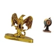 thumbnail image 4 of Figura de globo terráqueo, escultura de animal moderna, adorno artístico de resina, estatua, reloj de mesa, artesanía coleccionable de escritorio para, 4 of 7