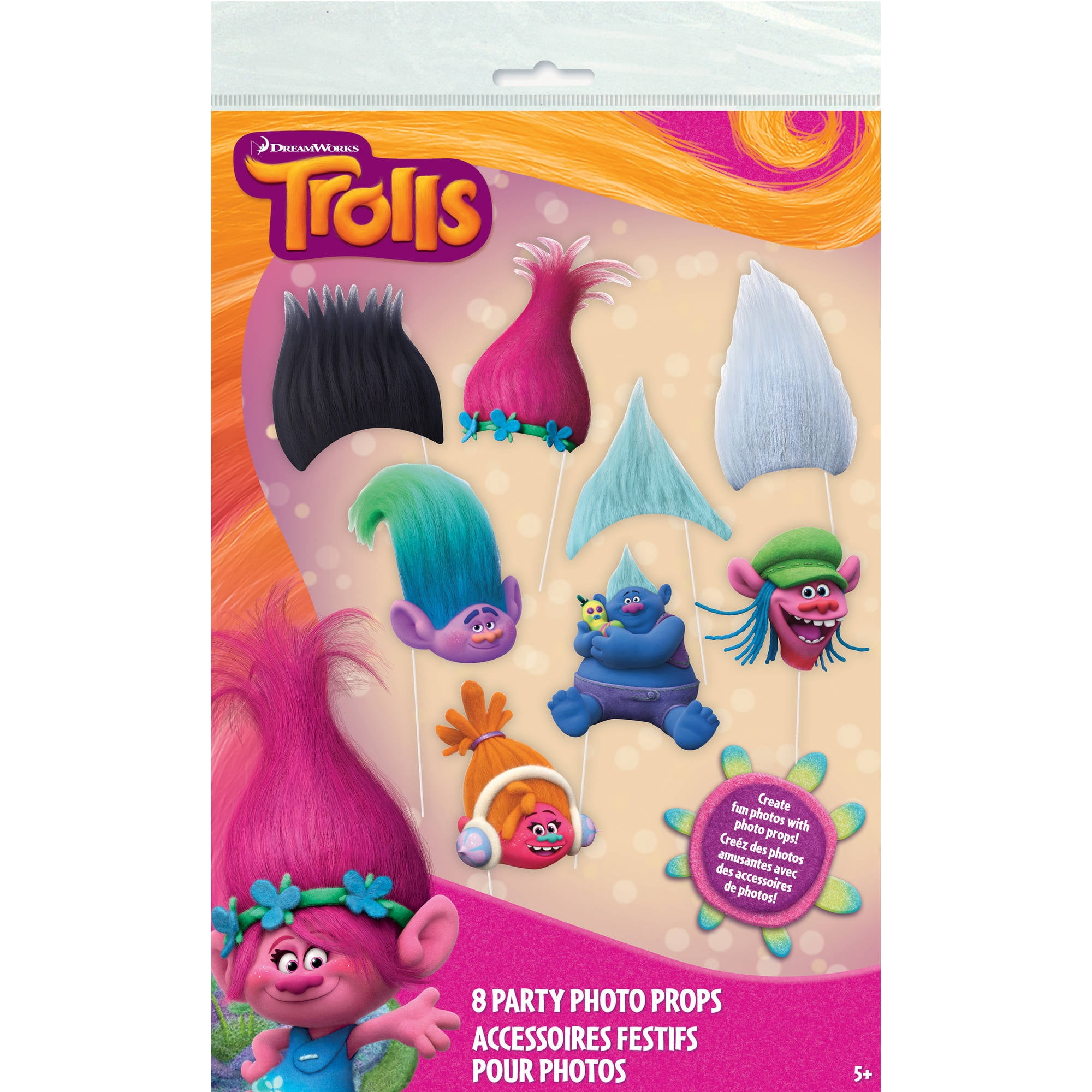 Trolls Photo Booth Props 8pc Com