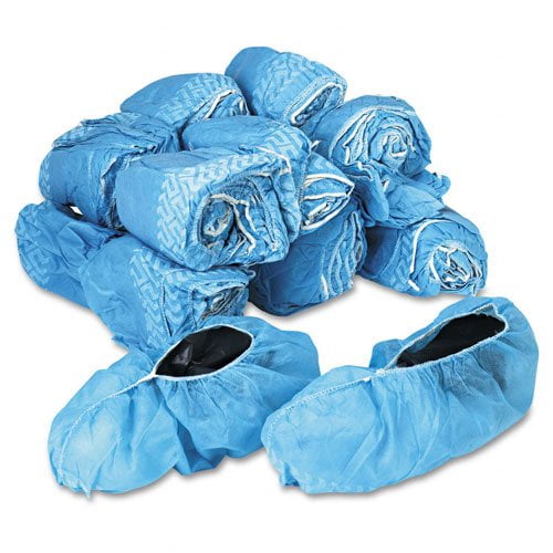 General Supply Disposable Shoe Covers, Blue, 150 count