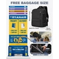 thumbnail image 3 of Large Storage Vacuum Compression Travel Backpack Seal Bags with Pump Carry on Vacuum Seal Backpack for Travel on Airplane Work Business Vacpack College Airback Laptop Backpack for Women Men Black, 3 of 9