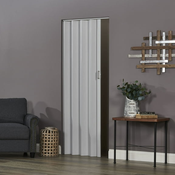 Spectrum Oakmont PVC Folding Door fits 36"w x 80"h Dove Grey