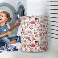 thumbnail image 4 of SIfdSeng Get it Fast Patterned Linen Laundry Hamper Without Lid Large Open Top Stylish and Breathable Fabric for Bedroom Or Bathroom Easy and Durable Design, 4 of 5