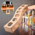 thumbnail image 5 of Shot Glass Holder Set-1oz/30ml Shot Glass Set Bamboo Shot Glass Holder, 6pcs Shot Glass Set, Perfect for Party, Bar, 5 of 5