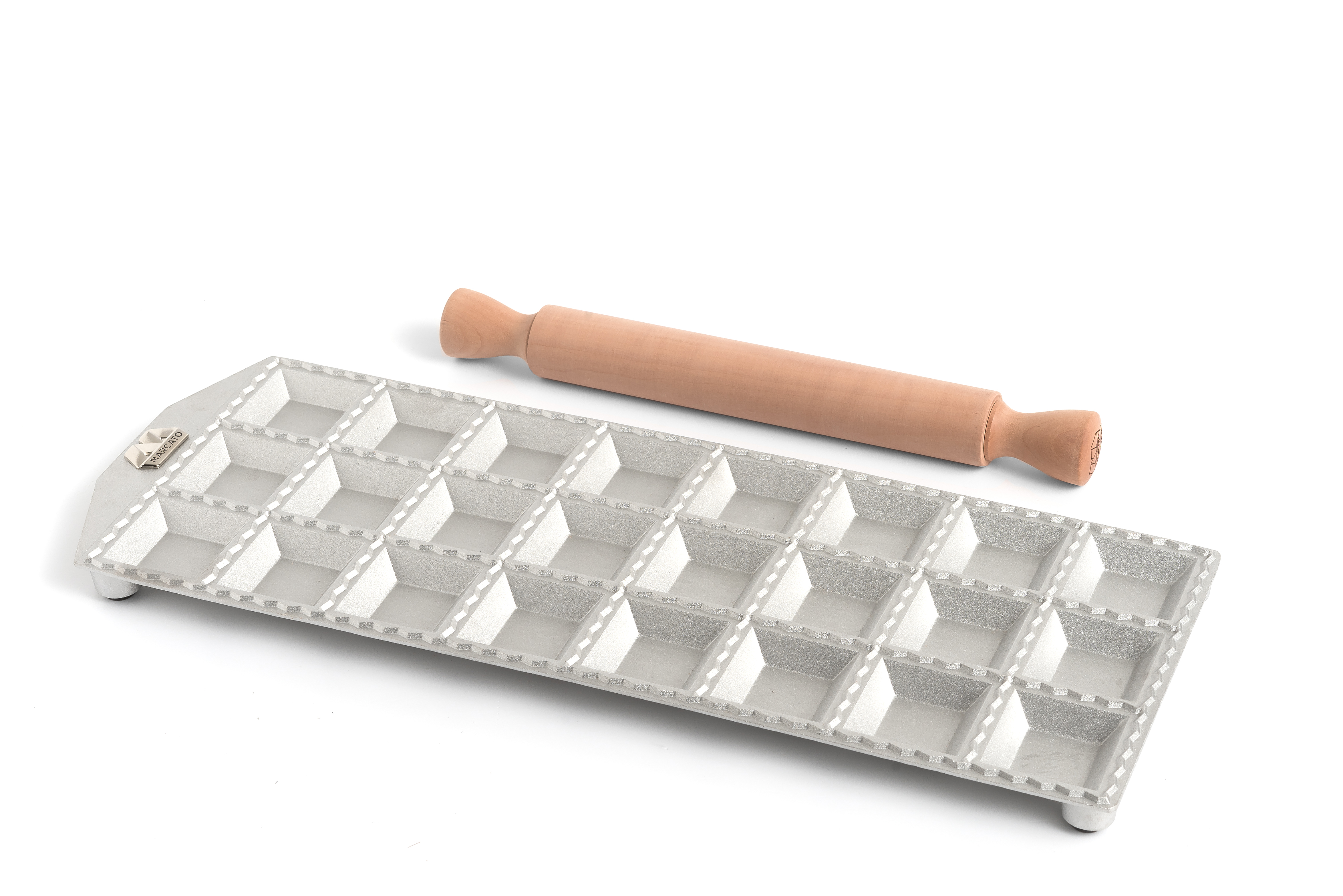 Marcato Ravioli Maker Mould, Makes 1Dozen 2Inch Square Raviolis