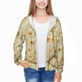 thumbnail image 3 of Cauagu Taco Tortillas Print Sun Protection Jacket for Teen,Full-Zipper Long Sleeve Sun Shirts with Pockets UV Hoodie Shirts Outdoor Athletic Jacket-XX-Large, 3 of 7