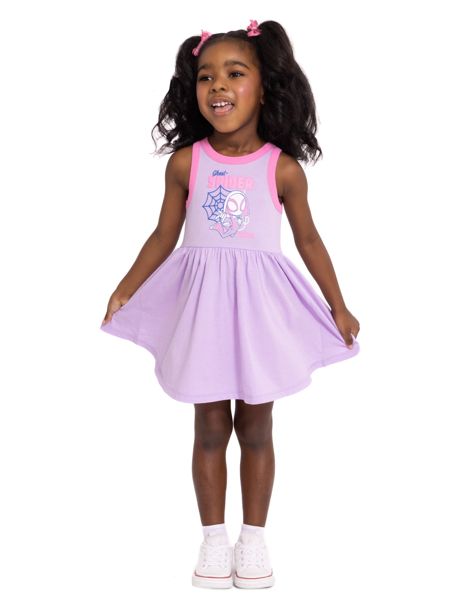 Spidey & His Amazing Friends Toddler Girls Graphic Tank Dress, Sizes 12M-5T