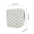 thumbnail image 2 of Unique Bargains 1 Pc Versatile Square Dots Travel Makeup Bag for Travel White Gray Polyester, 2 of 6