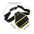 thumbnail image 3 of Kcavykas Pocket Tool Belts With Release Buckle Heavy Duty Detachable Adjustion Utility Belt Work Apron For Electrician Carpenter Construction Tool Belt Pouches Items, 3 of 6