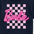 thumbnail image 3 of Barbie - Checkered Logo - Men's Short Sleeve Graphic T-Shirt, 3 of 5
