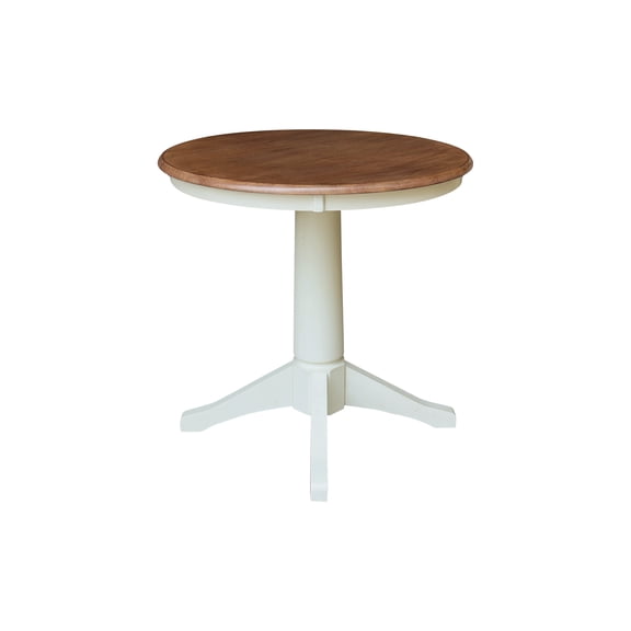 36" Round Top Pedestal Dining Table - 29.9"H - Multi-Color
