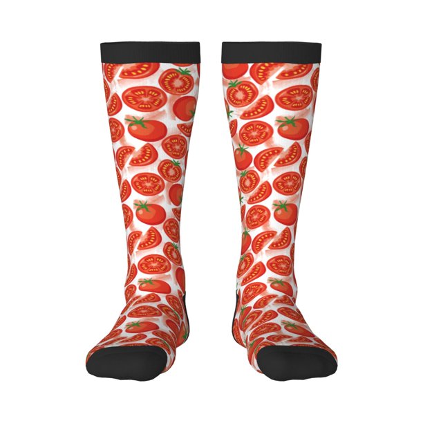 Balery Tomatoes Calcetines novedosos Calcetines deportivos Calcetines hasta la rodilla Calcetines de algodón Calcetines originales y geniales