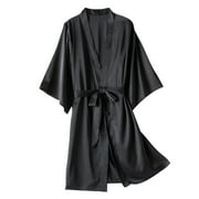 Satin Silk Pajamas Women Nightdress Lingerie Robes Underwear Sleepwear christmas pajamas for family