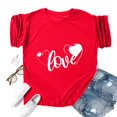 thumbnail image 4 of TRUBKH Love Shirts for Women's Valentine Tops Blouses for Women Valentine Tshirt Women's Blouse Valentines Top Women Womens Tshirts Red 2xl, 4 of 4