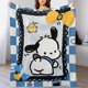 thumbnail image 4 of Manta Pochacco de tela de superficie vertical súper suave de varios tamaños, acogedora y cálida, adecuada para cama, sofá, campamento, viajes, para todas las estaciones, liviana y compacta de 30 x 40, 4 of 8