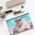 thumbnail image 6 of Hirioo Island Vacation Guinea Pig for Paper Reusable Cosmetic Bag Zipper Encouragement Travel Pouch Toiletry Bag for Women Girls, 6 of 7