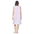 thumbnail image 4 of Casual Nights Women's Zipper Front House Dress Sleeveless Seersucker Housecoat Duster Lounger, 4 of 5