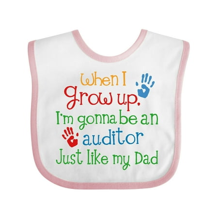 

Inktastic Future Auditor Like My Dad Gift Baby Boy or Baby Girl Bib
