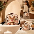 thumbnail image 2 of Christmas Quilted Crossbody Purse, Cute Embroidered Winter Character Shoulder Handbag with Adjustable Strap & Secure Zipper, Festive Casual Daily‑use Sling Bag Holiday Gift for Women and Girls, 2 of 7