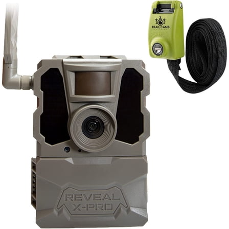 TACTACAM Reveal X PRO Cellular Trail Camera , Verizon and AT&T , NO Glow , Integrated GPS Tracking , Built in LCD Screen , HD Photo and HD Video X-PRO   Steel Reinforced Strap