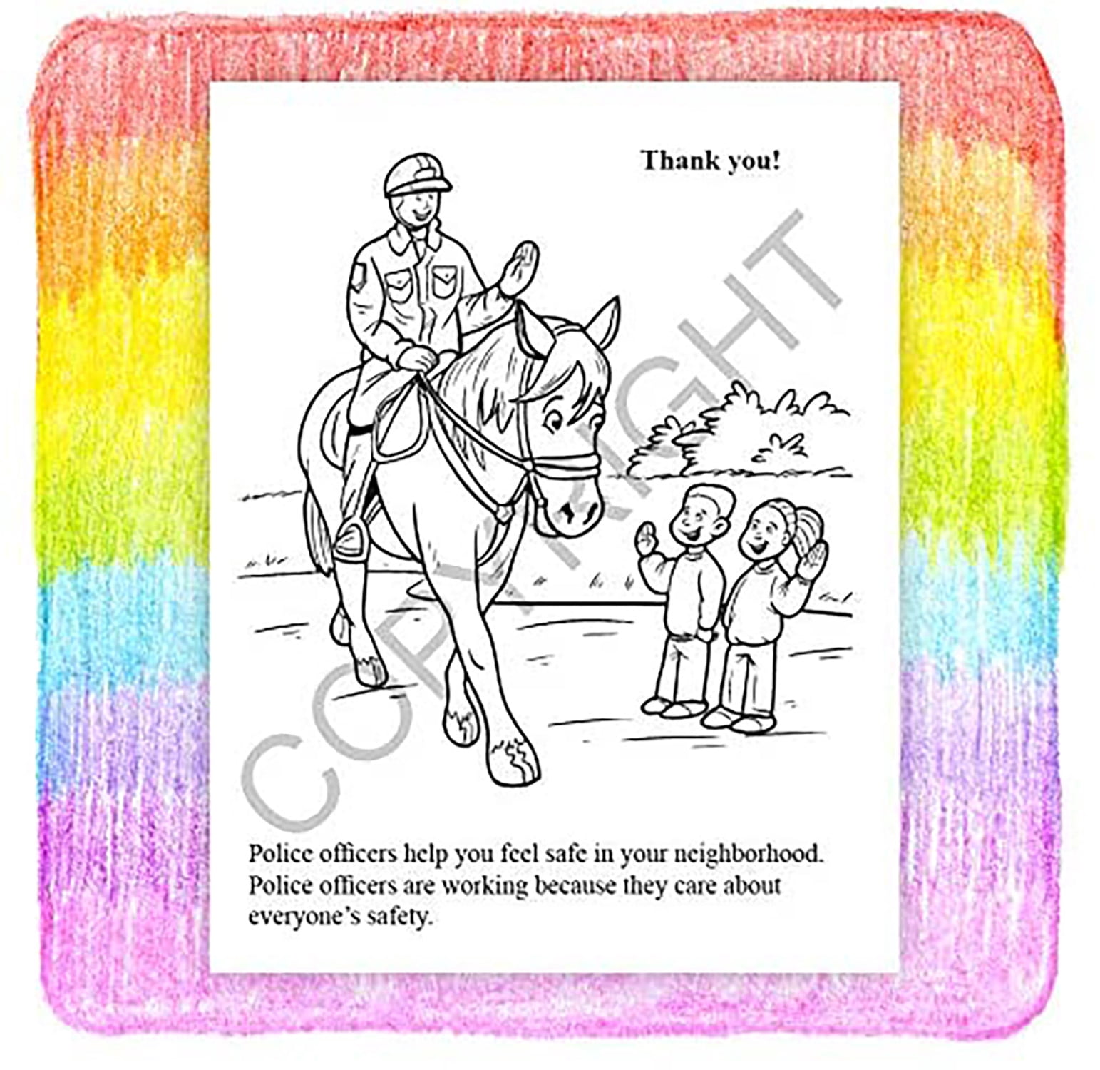 ZoCo: 25 Pack - A Visit to The Police Station - Kid's Educational Coloring & Activity Books
