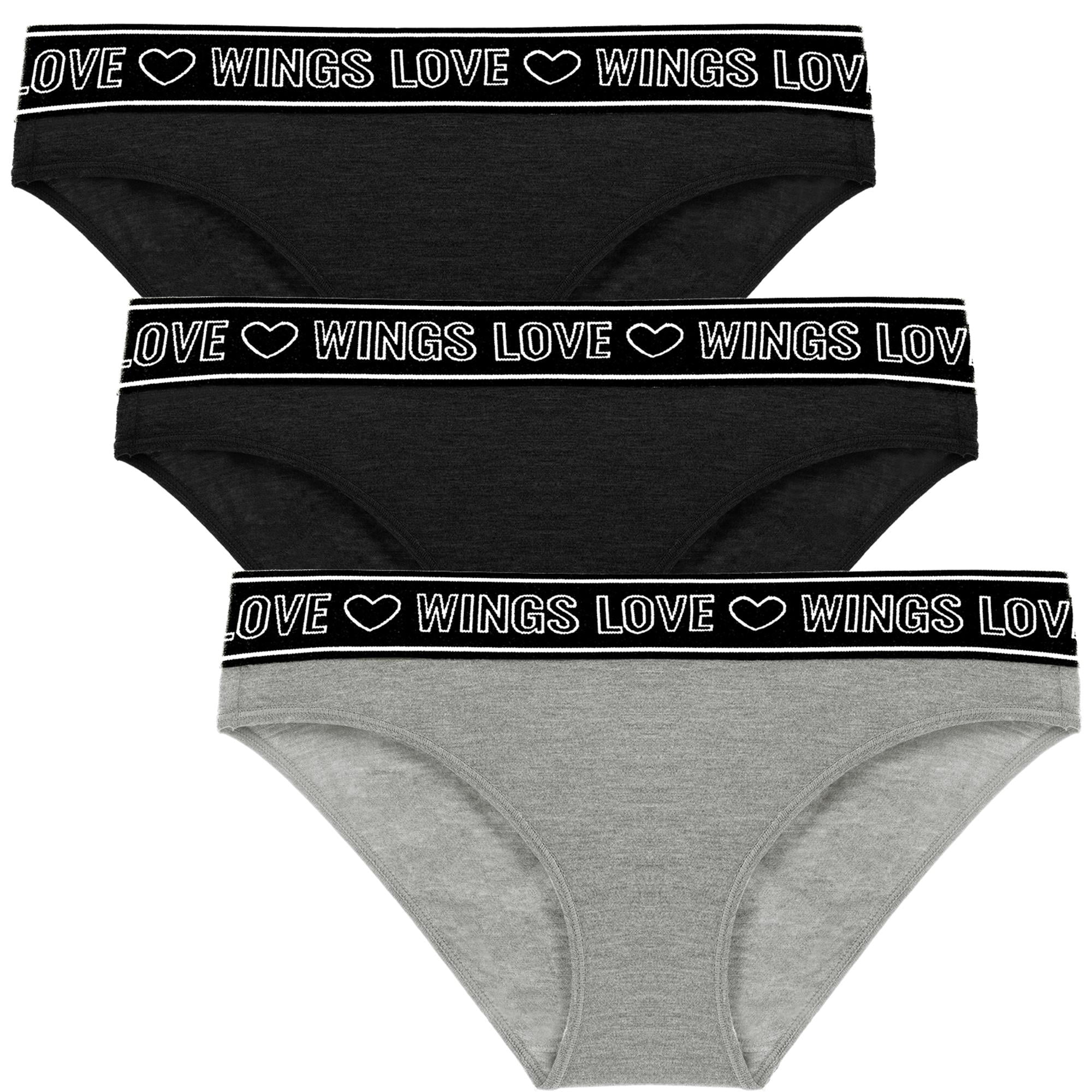 Wingslove 3 Pack Women’s Bikini Panties Comfort Underwear Hipster Soft Briefs - Walmart.com