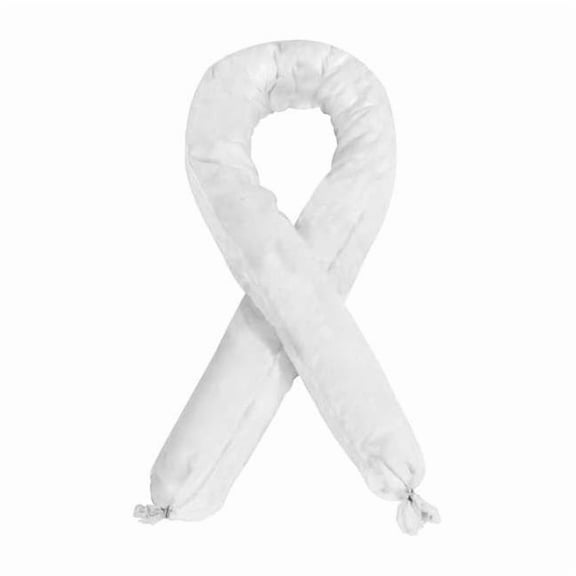 Condor Absorbent Sock,White,12 gal.,PK12 35ZR64